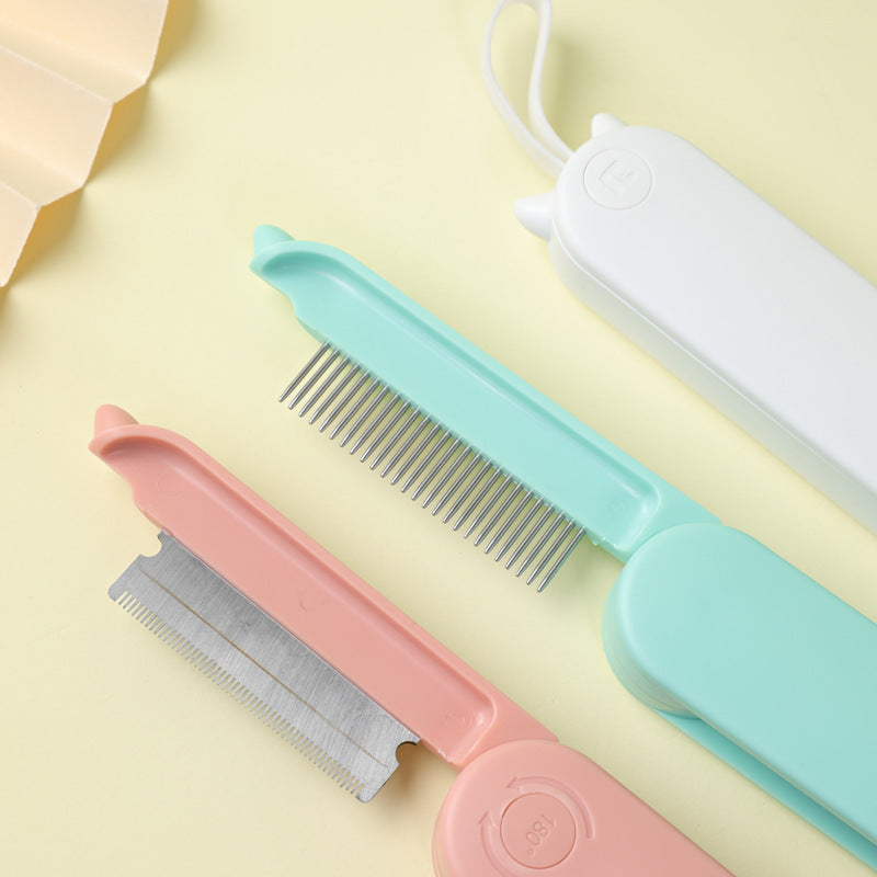 Pet Cat Hair Removal Dense Teeth Massage Comb