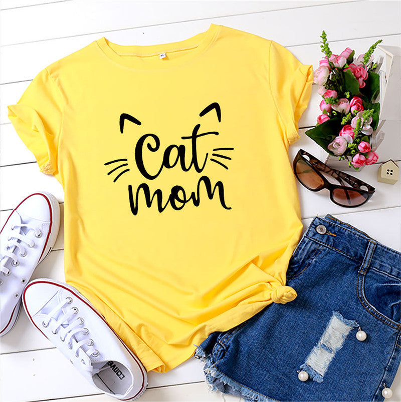 Cat Mom Cuddle Tee