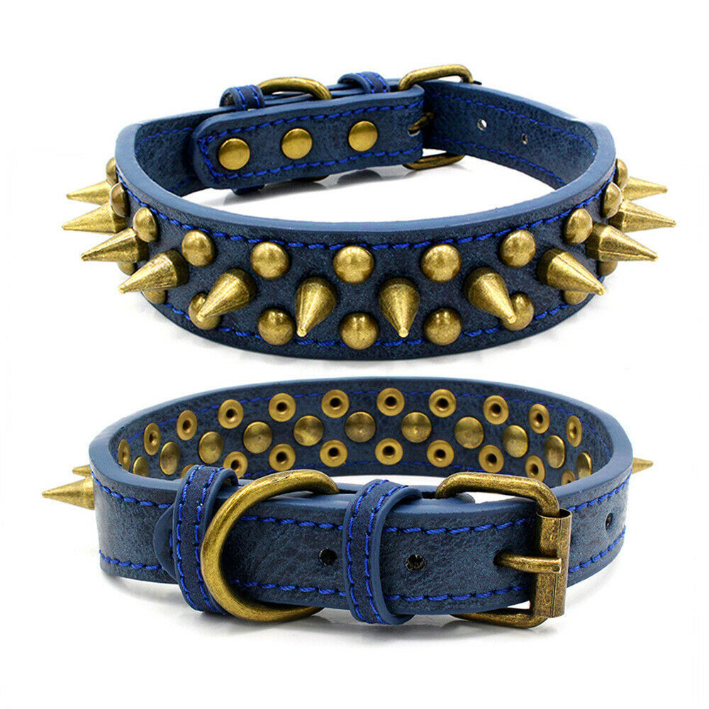 Spiked Dog Leather Collar