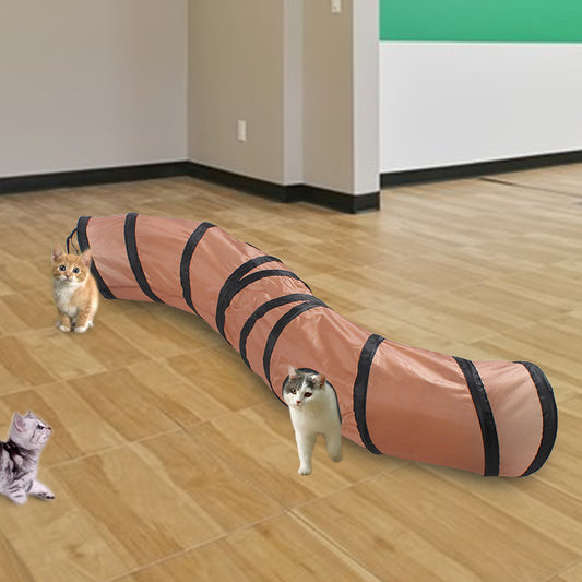 Pet Cat Bending S-shaped Collapsible Tunnel