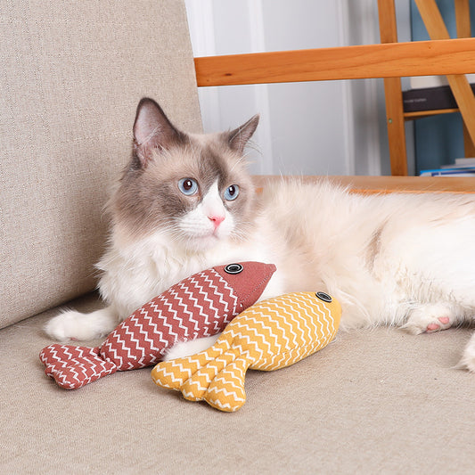 Bite Meow Fish Pillow