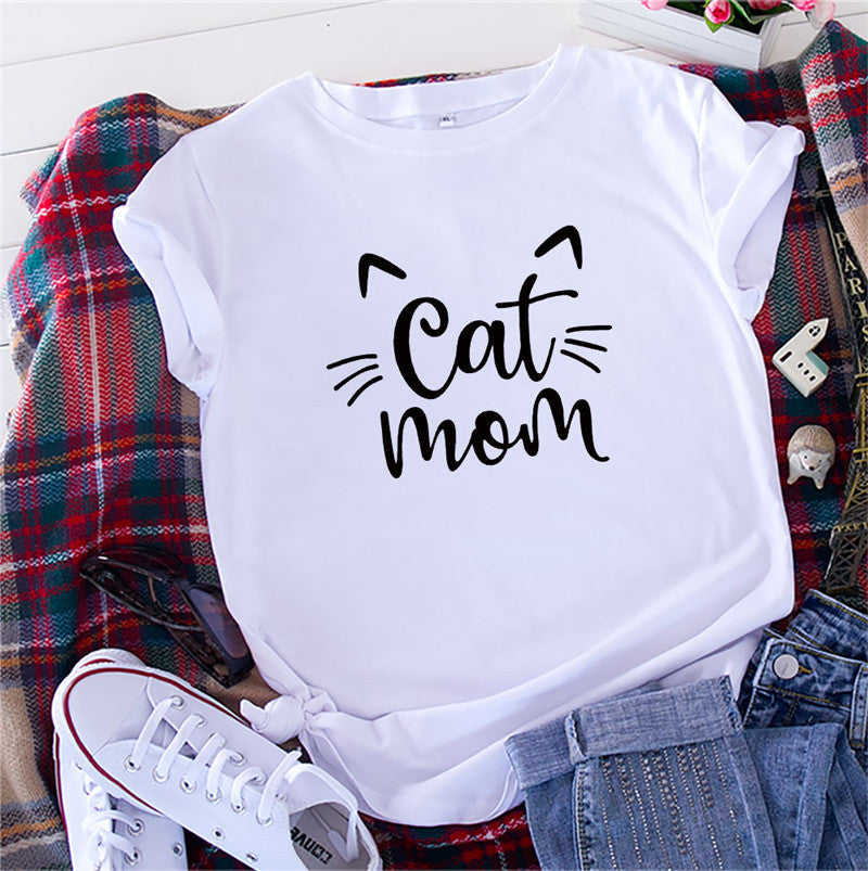 Cat Mom Cuddle Tee