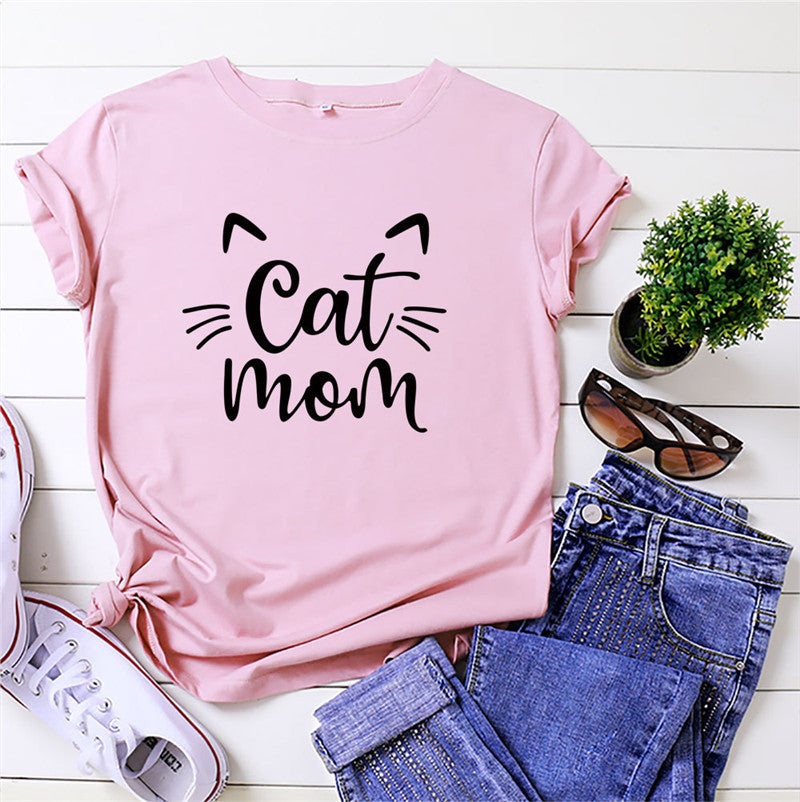 Cat Mom Cuddle Tee