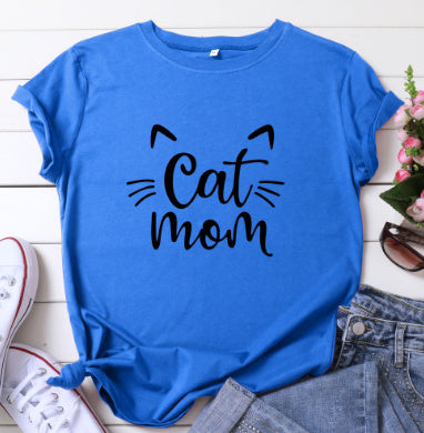 Cat Mom Cuddle Tee