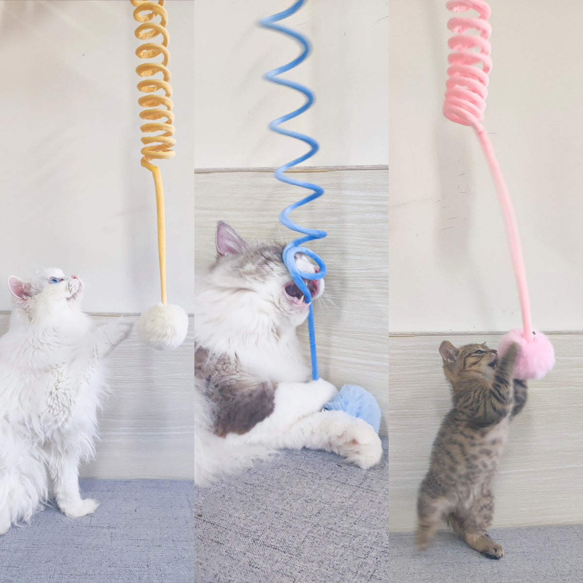 Spiral Kitty Bounce Toy