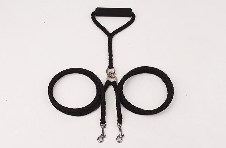 Braided  rope dog leash