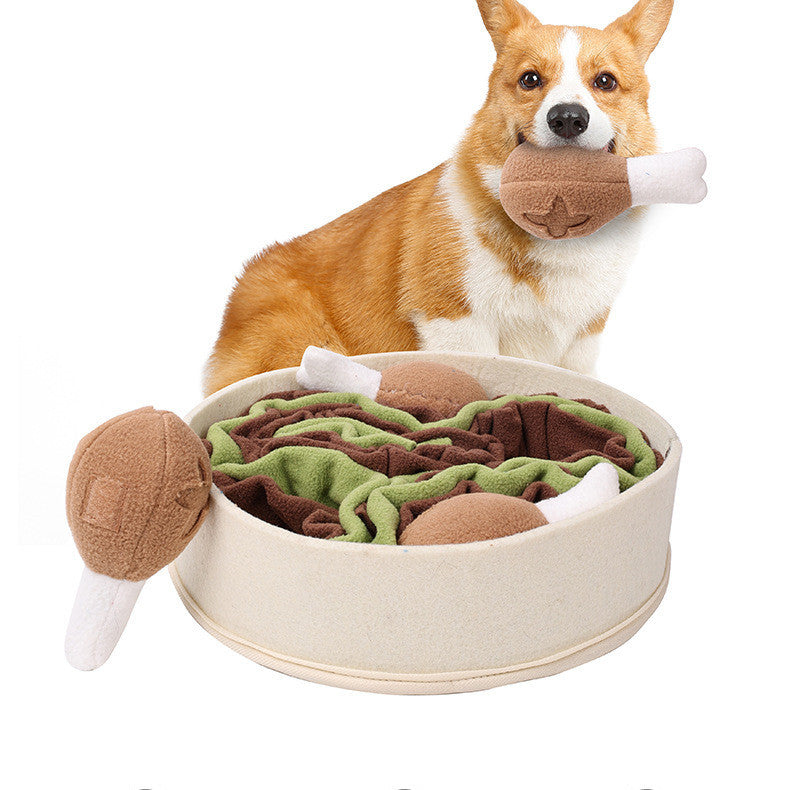 Chicken Leg Bucket Snuffle Bowl