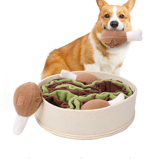 Chicken Leg Bucket Snuffle Bowl