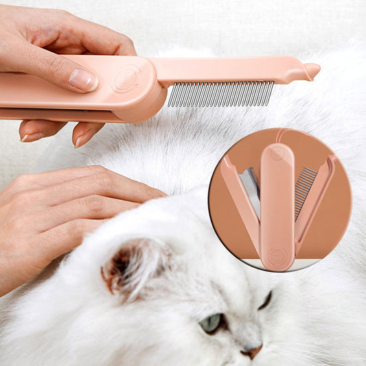 Pet Cat Hair Removal Dense Teeth Massage Comb